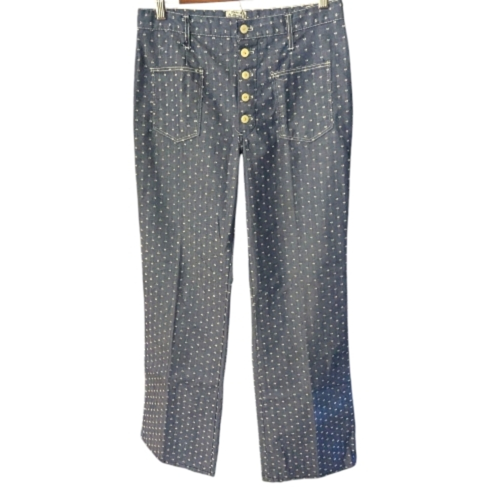 VTG Minnesota Woolen Dotted High Rise Wide Leg Pants 12
